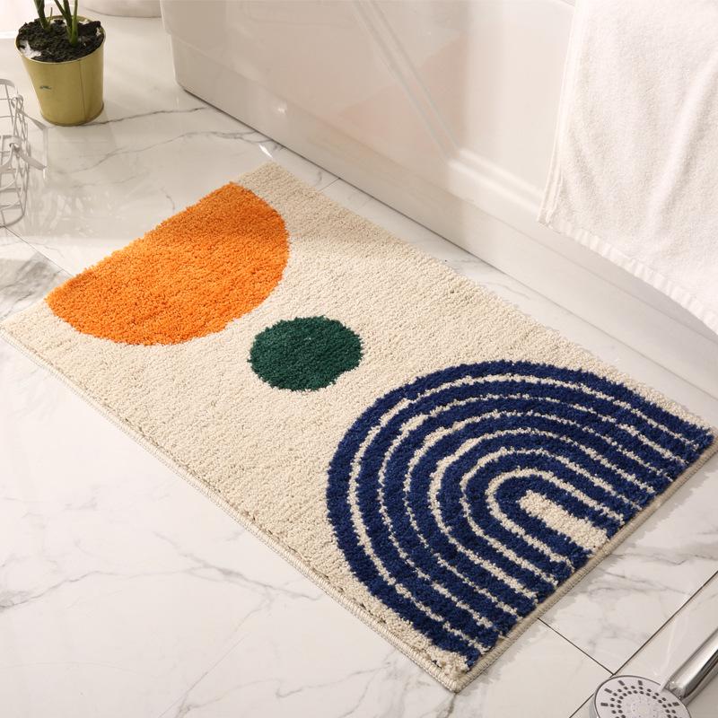 

Modern Luxury Non-slip Absorbent Bathroom Floor Mat for Home & Toilet Doorway 40x60cm