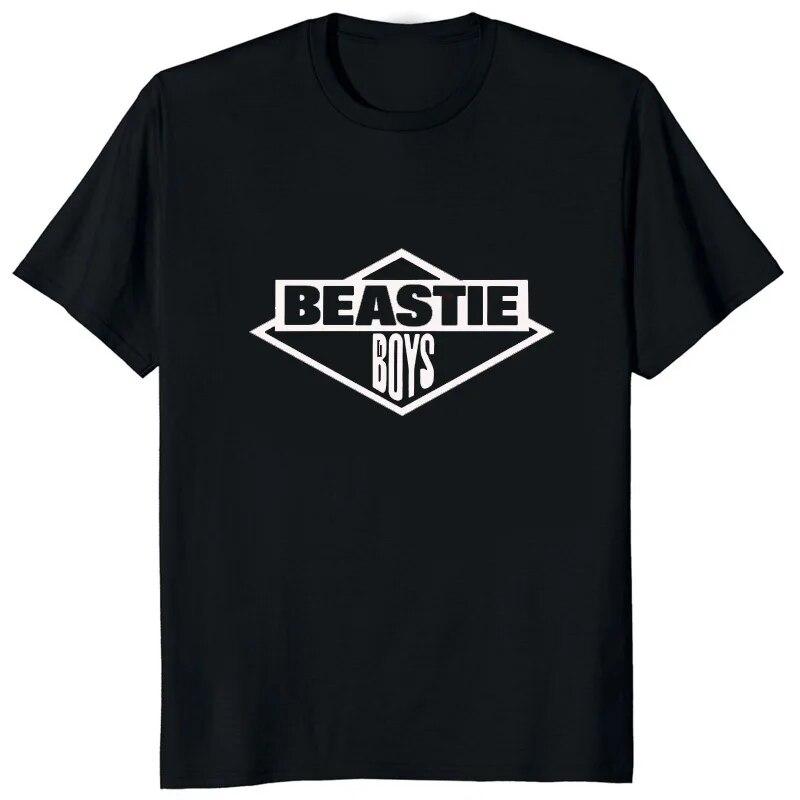 

Футболка с логотипом Beastie Boys с крутым графическим принтом и короткими рукавами, футболка для любителей музыки в стиле хип-хоп, уличная одежда в стиле Харадзюку, хипстерские футболки унисекс