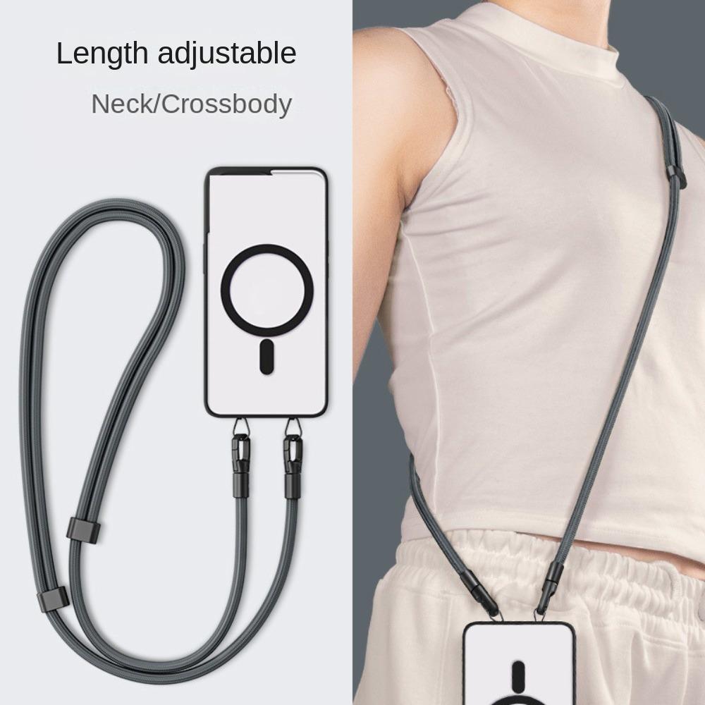Adjustment Mobile Phone Lanyard Double Buckle Phone Neck Straps  Lanyard Patch