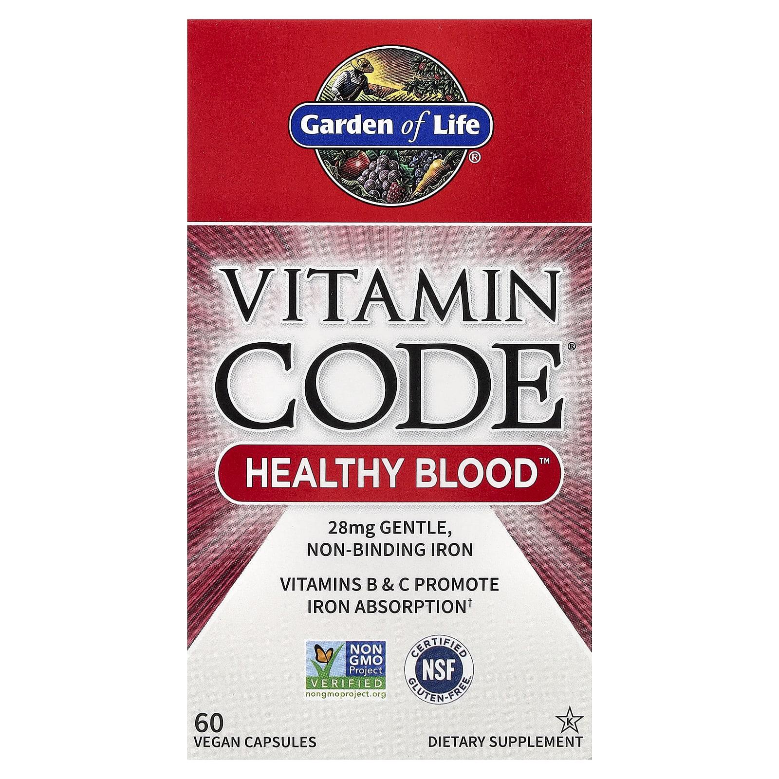 

Vitamin Code®, Healthy Blood™, 60 Veggie Capsules