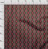 oneOone Cotton Flex Fabric Diamond & Swirl Ikat Print Fabric BTY 40 Inch