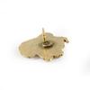 American Staffordshire Terrier, Amstaff - vergoldete Anstecknadel, elegantes Hundeornament, einzigartige Anstecknadel der Marke Art-Dog