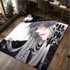 1Pc Black Butler Print Rug - home decoration Carpet For Living Room Bedroom Flooring Computer Chair Area Rug