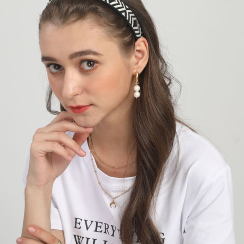 LALA Ethnic Hairband M-Black