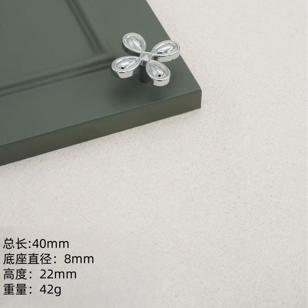 Mid Ancient Style Handle, Antique Bronze Color, Four Leaf Clover, Simple, Drawer Wardrobe Door, Cabinet Drawer Cabinet, French Retro Handle