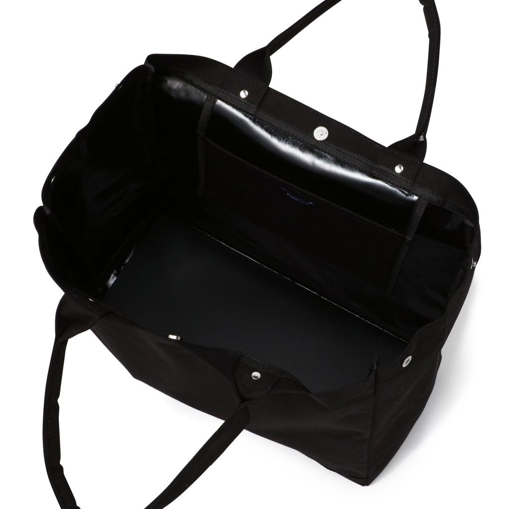 Francfranc Logo Tote Bag 2 L Black Gusset Bottom Plate Large Tote Bag 2025 Model [Francfranc]