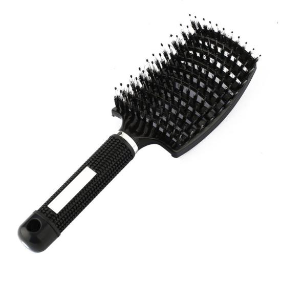 Pro Salon Hair Brush Comb Massager Tool Detangle Scalp Hairdressing Styling чёрный