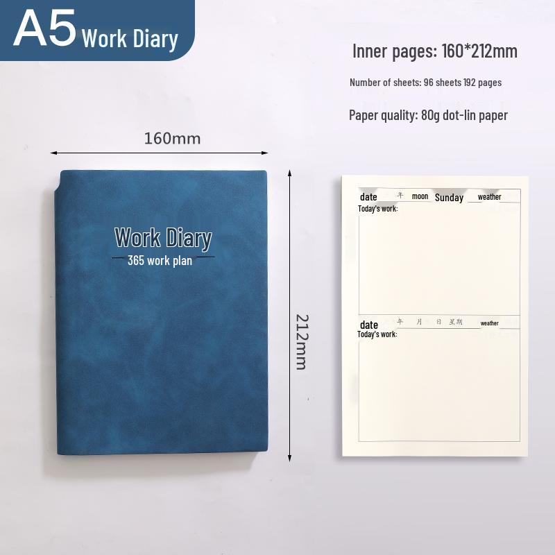 A4 Work Log & Meeting Minutes Book with Custom Printing for Office or Construction Use