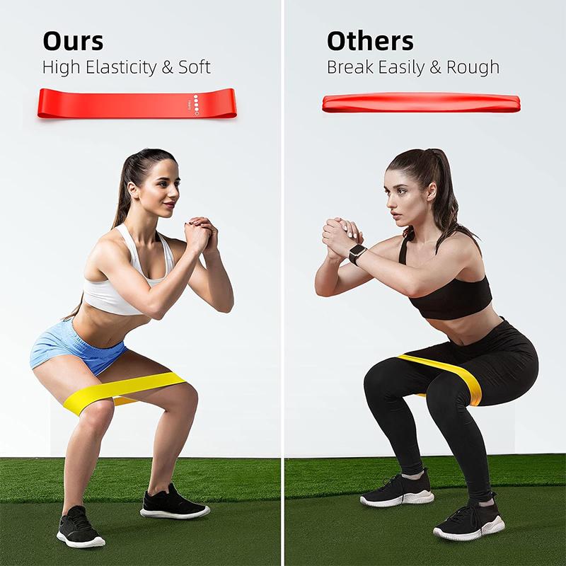 Different Resistance Bands Yoga Band Fitness Exercise Training Hip Tension Band Leg Squat Dance Elastic Loop Stretch Band