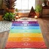 Levendig Mandala Wandkleed Kleurrijk Meditatie Wanddecoratie Boheemse Decoratie voor Woonkamer Strand Sjaal Regenboog Vierkant Doek