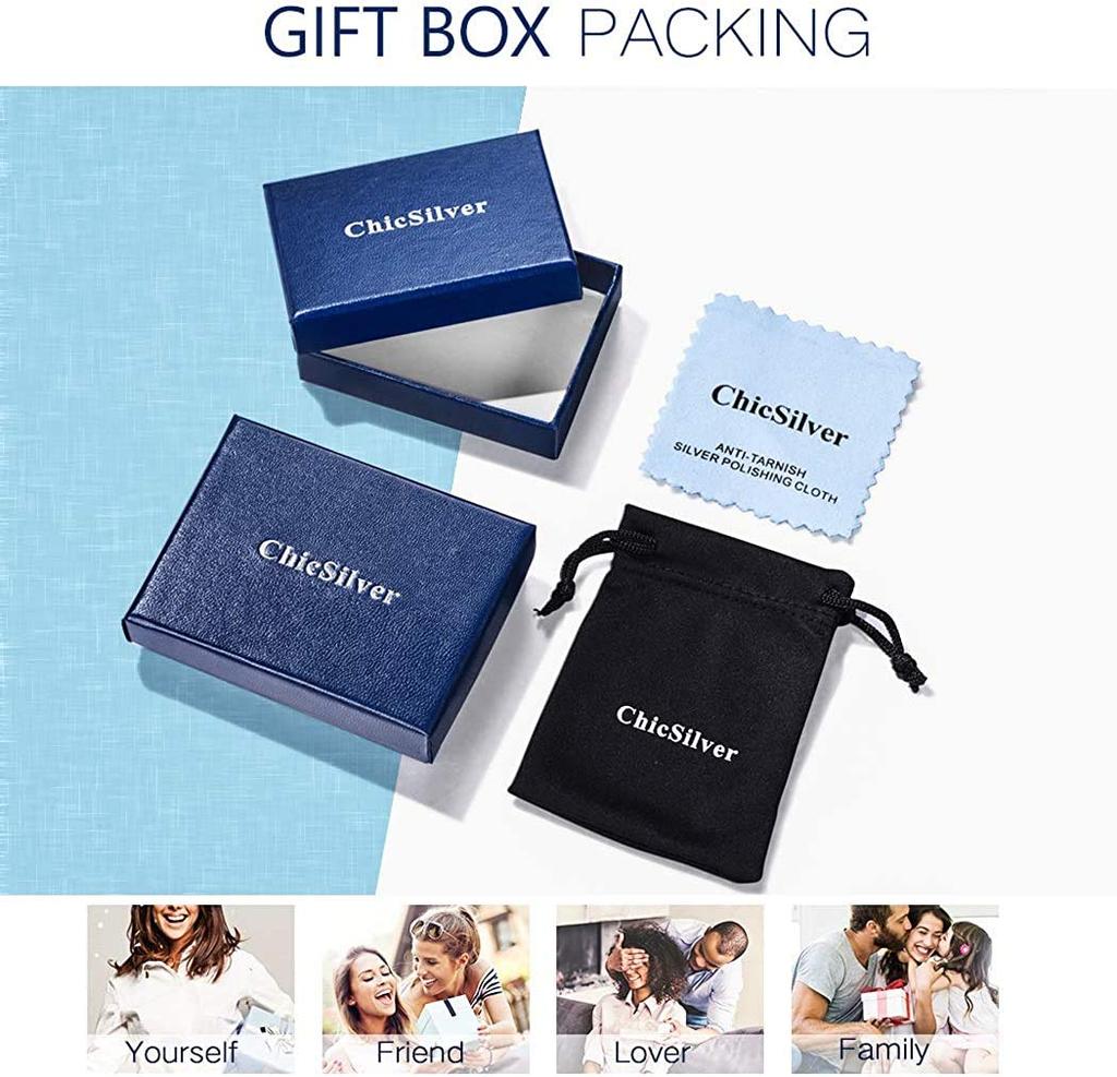 925 Silver Metal Accessory [ChicSilver] Bangle, Women's, Leave-on, Simple, Hypoallergenic, Men's