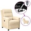 Day and Night - Day and Night Cream Fabric Electric Recliner