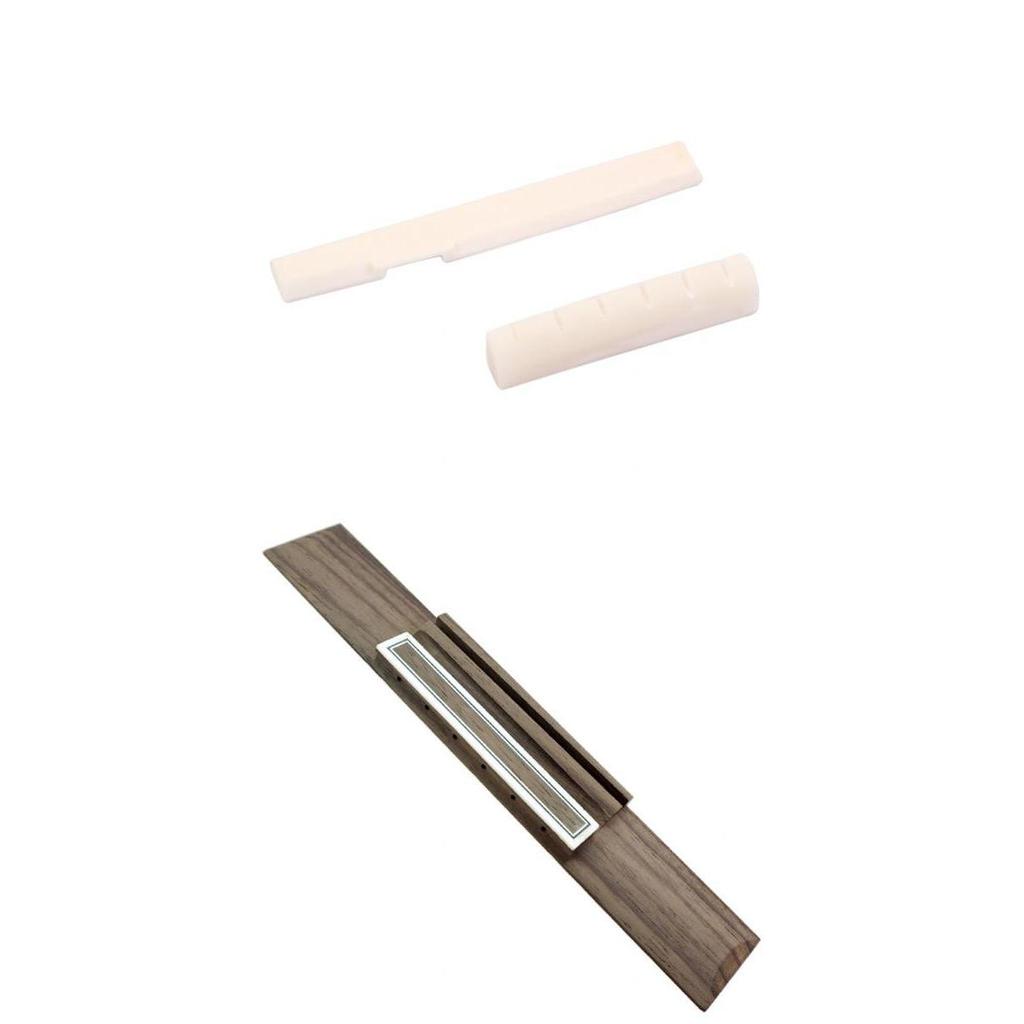Classical Guitar Rosewood Bridge with Saddle Nut Set for Accessories