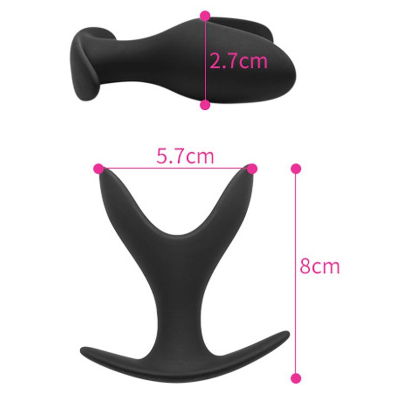 Silicone Anal Dilator Hollow Petal Tunnel Butt Plug Anus Beads Expander Vaginal Speculum Expansion Sex Toys for Women Men