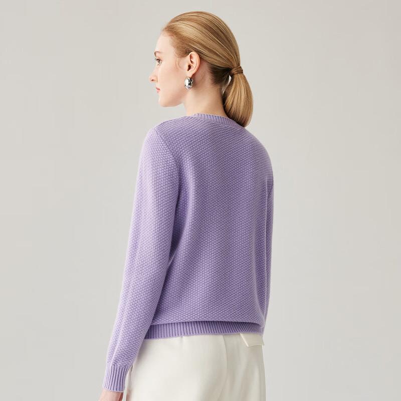 Zhaojun 2025 Autumn/Winter Women's Round Neck 100% Cashmere Sweater