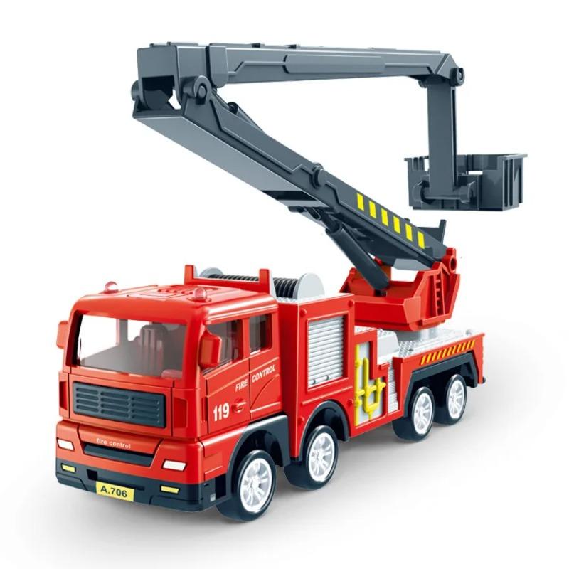 Electric Fire Truck Toy with Light Educational Fireman Vehicle for Boys Kids B197