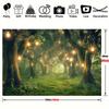 1 pcs magic forest background with flash, magical forest party on the grassland and celebration photo background