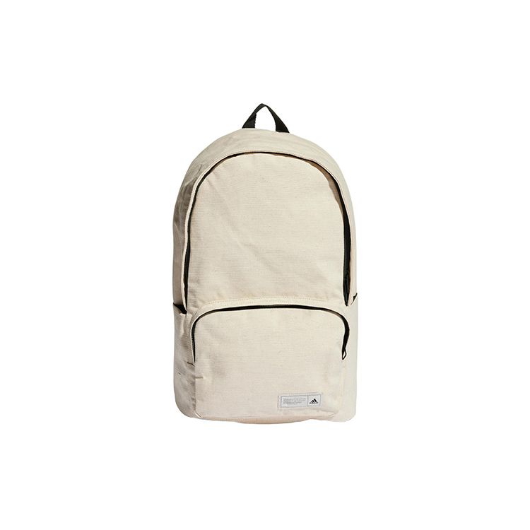 Adidas Originals Classic Badge Zip Closure Cotton Backpack Unisex Backpack Black Undyed HG0353 Undyed/Black