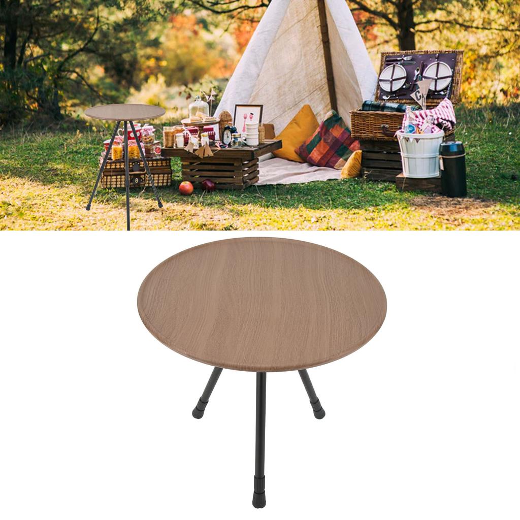 Folding Camping Round Table Aluminum Alloy Liftable Portable Picnic Camping Table for Self Driving RV Equipment Supplies