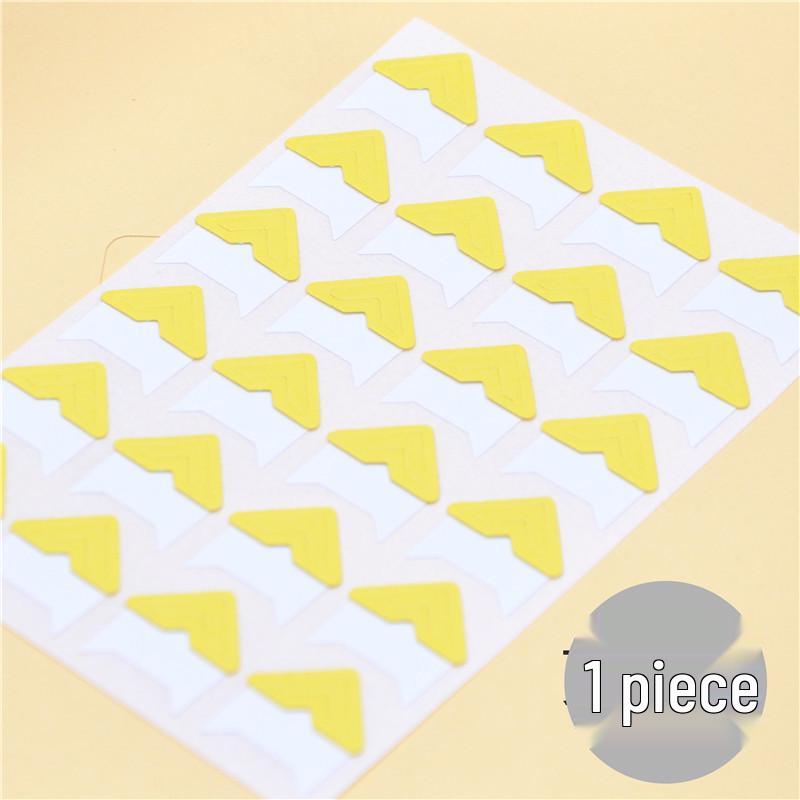 Korean Retro Kraft Paper Photo Corner Stickers, DIY Colorful Album Accessories for Baby Albums