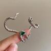 Twisted Snake-shaped Ear Pendant Earrings - A Niche Style of Ear Jewelry Without Pierced Holes - Ear Clips for Both Men and Women, Ear Bone Clasps
