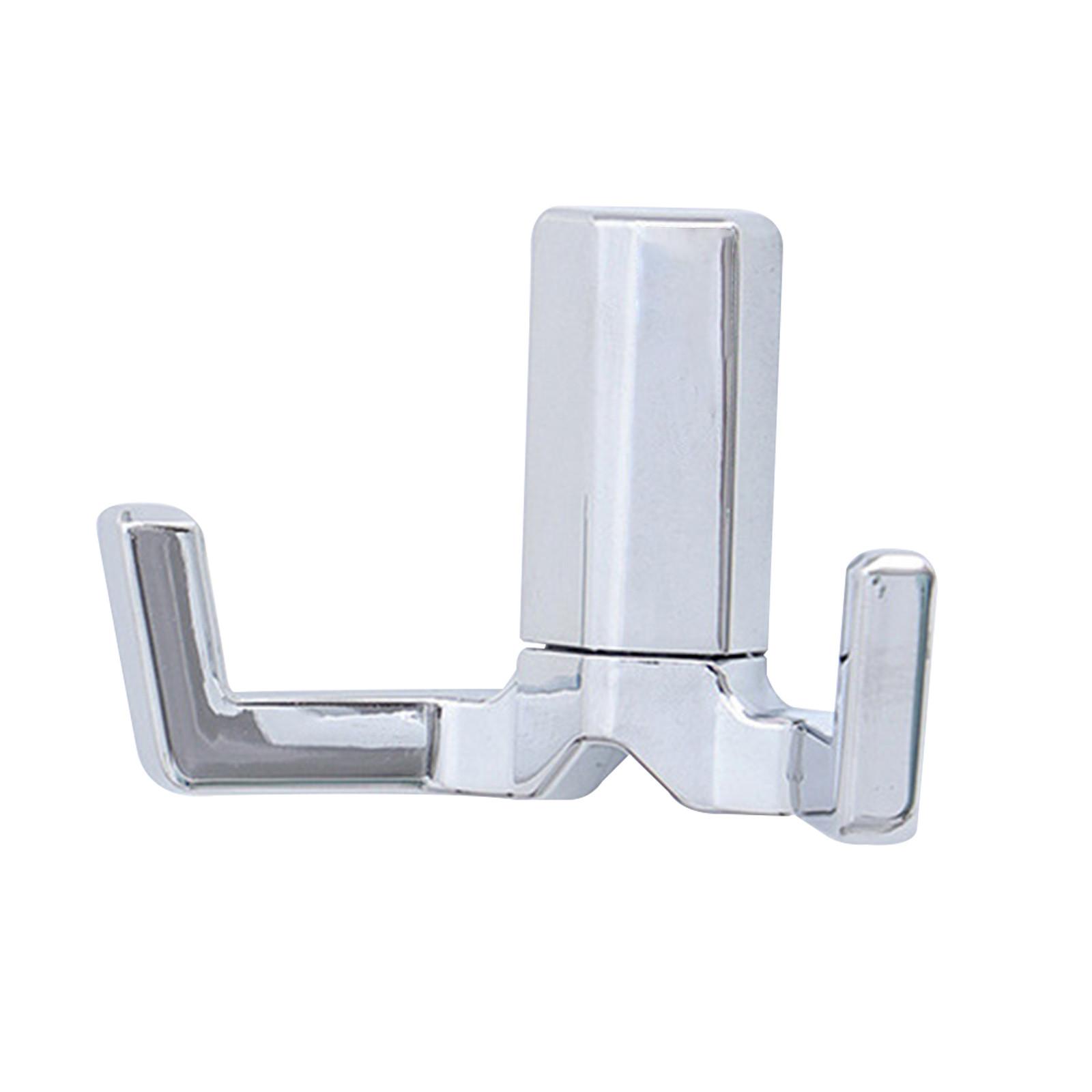 

Крючок Light Luxury Creative Double Hanging Clothing Hook Перфорированный сплав Спальня Гостиная Входная обувница Шкаф Металлический крючок для одежды One Size светло-серый