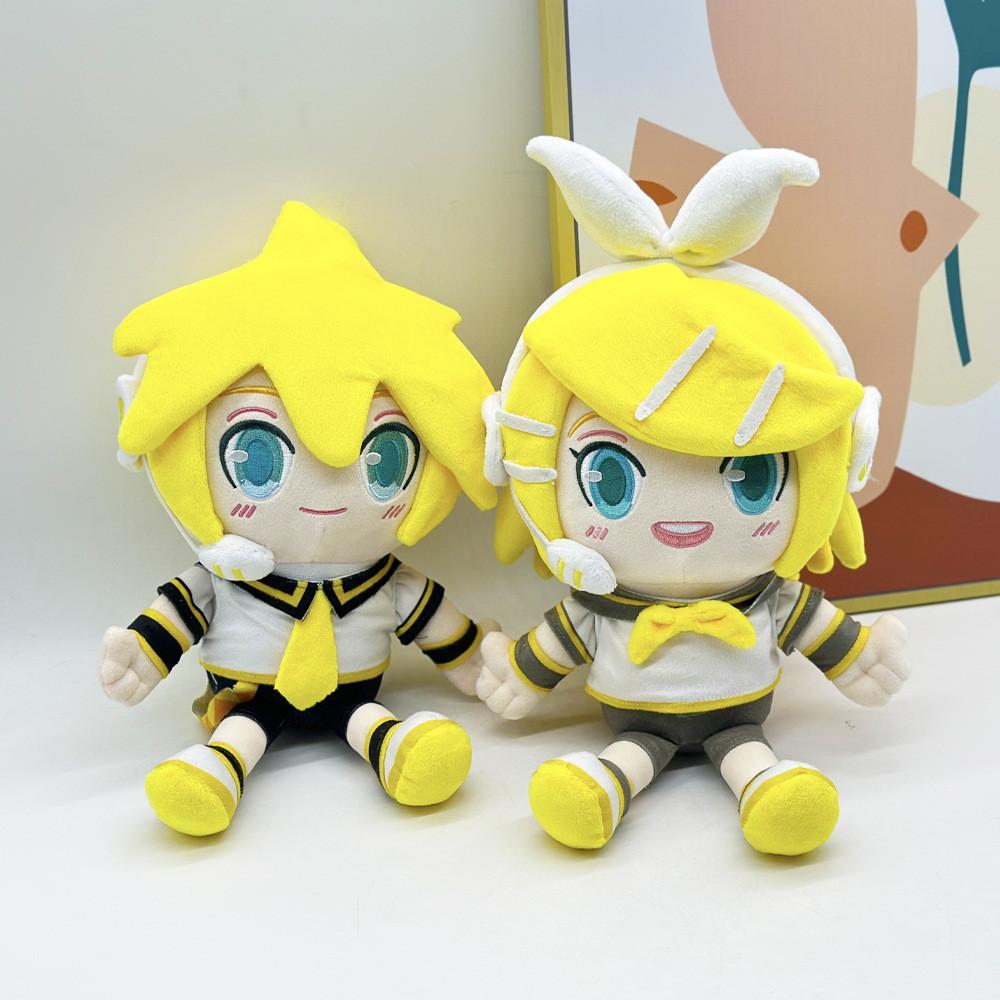 White Clover Kagamine Rinto Plush Toys Cartoon Stuffed Dolls Room Decorations