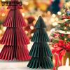 2 piezas Árbol de Navidad de Papel Árbol de Navidad de Panal Árbol de Navidad 3D Centro de Mesa de Panal Navideño Decoraciones para Fiesta de Navidad Árboles de Papel