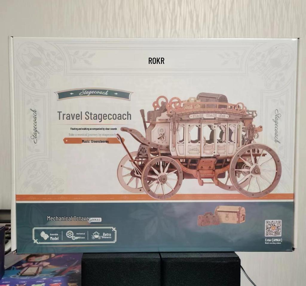 DIY Wooden Owl Clock Train Model - Creative Assembly Toy & Password Box