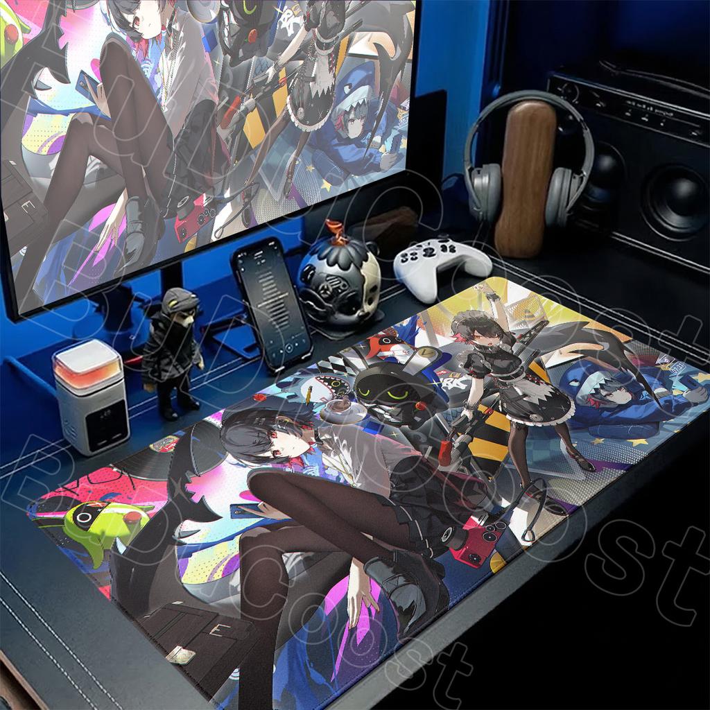 Anime Girl Ellen Joe Mouse Pad Laptop Office Long Table Mat Large Gamer Keyboard Carpet XXL Zenless Zone Zero Non-slip Mousepads