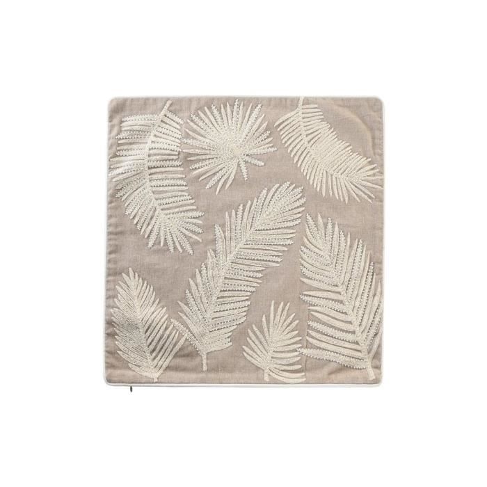 Housse de coussin - Volets marron - 50 x 50 cm - Élégance - Intérieur