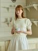 PINK PINEAPPLE Rosette Puff Knit_Ivory