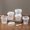 10Pcs Dessert Cup With Spoon With Lid Transparent Cups For Dessert Ice Cream Pudding Yogurt Cups Mousse Cake Box Container