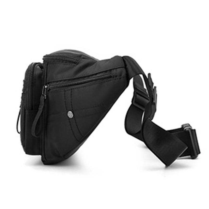 Men Waist Fanny Pack Belt Bag Waterproof Nylon Multi-purpose Sports Travel Hiking Climb Male Sling Chest Pack Bum Hip Bags