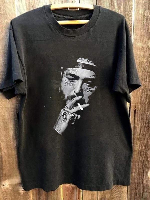 

Posty Vintage Post Malone T-Shirt Unisex Fan Gift S-5XL Unisex T-Shirt S