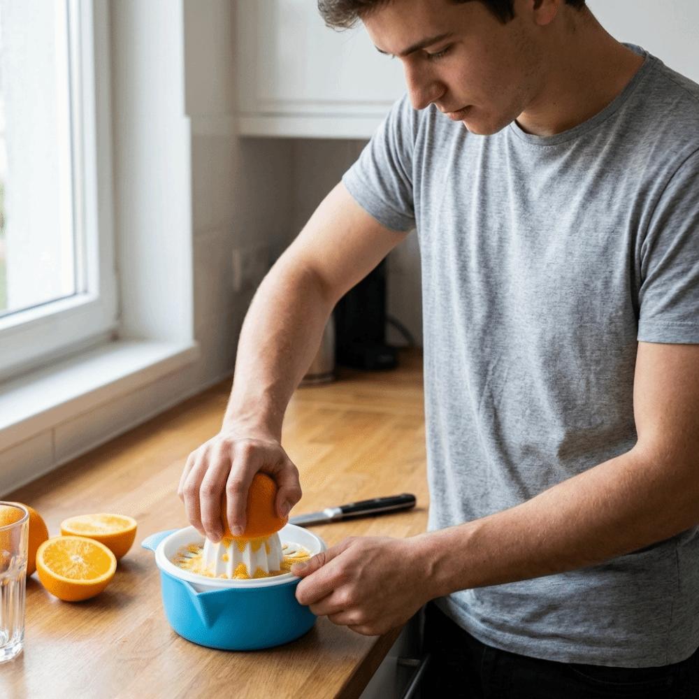 Plastic Hand Lemon Squeezer Detachable Citrus Juicer Multifunctional Fruit Press  Camping