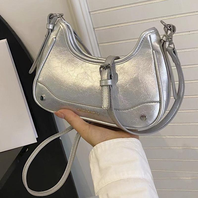 Underarm Bag Women's New 2025 Korean Version of High-end Fashion Niche Design Chain Shoulder Bag Popular Messenger Bag