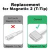 Portable T-Tip Laptop Connector Magnetic Type C to Magnetic 2 USB C Adapter Plug Converter For MacBook Air/Pro