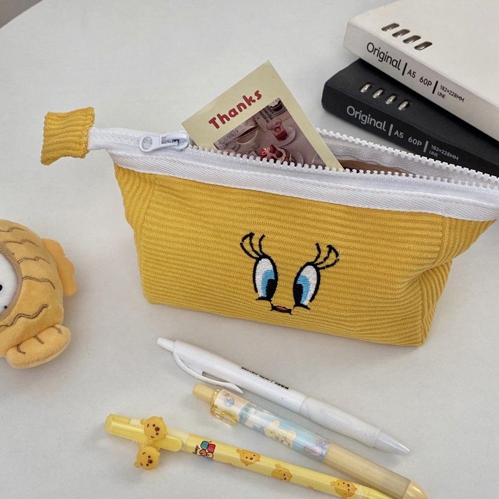 

Пенал большой вместимости, вышитый, сумка для канцелярских принадлежностей, милая косметичка, школьные принадлежности