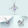 Imrsanl Butterfly Urn Necklaces for Women Girls Birthstone Cremation Jewelry Urns Pendant for Human Ashes Memorial Locket Keepsake Jewelry