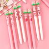 Kawai Stationery Cartoon Strawberry Color Changing Erasable Pen Student Creative Blue Magic Cute Girl Heart Friendly Lovely