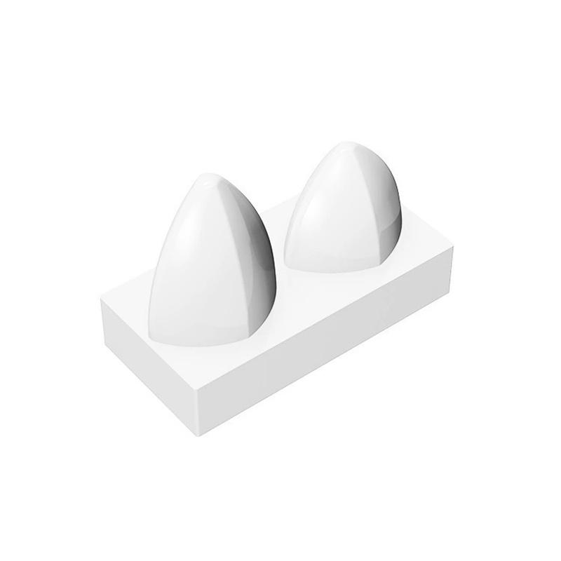 200pcs Compatible MOC Brick Parts 15209 Plate 1 X 2 Special with Two Vertical Teeth Building Block Particle DIY Kid Brain Toy