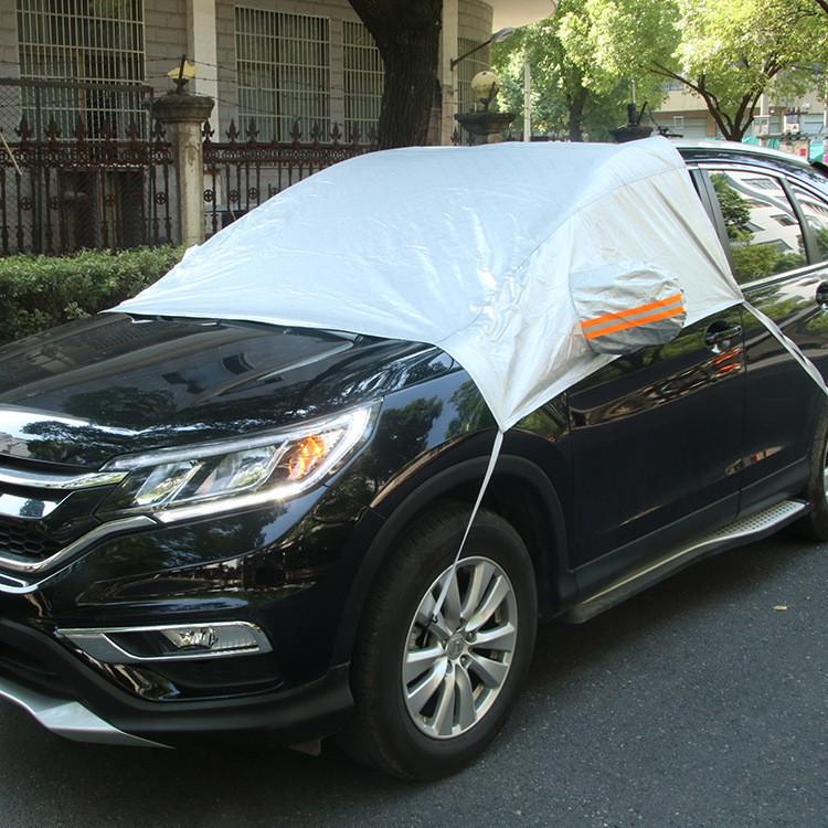 Magnetic Anti-Freeze Car Windshield Cover: Thick Heat Insulation & Sunshade for Snow and Sun.
