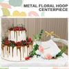 Kovový kruh na květiny 30cm Rám na věnec Nový květinový kruh Svatba