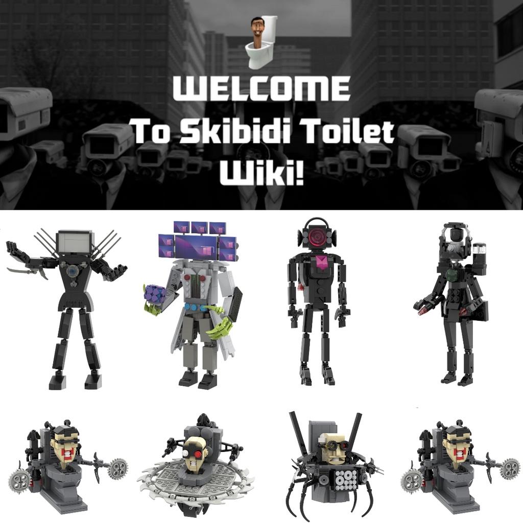 Skibidi Toilet Abs Plastic Building Blocks 0.5kg Small Particle Construction Set