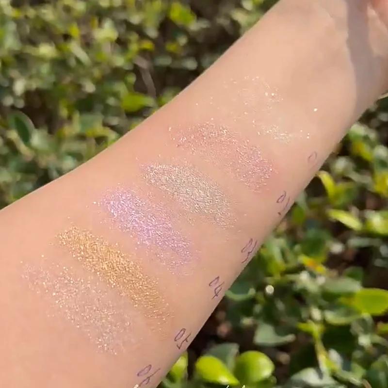 Sparkling Jelly Highlighter Stick Pearlescent Monochrome Shine Glitter Highlight Eyeshadow Stick High Gloss Face Brighten Makeup