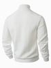 European Men's High Collar Jacquard Sweater - Solid Color, Autumn/Winter Fashion