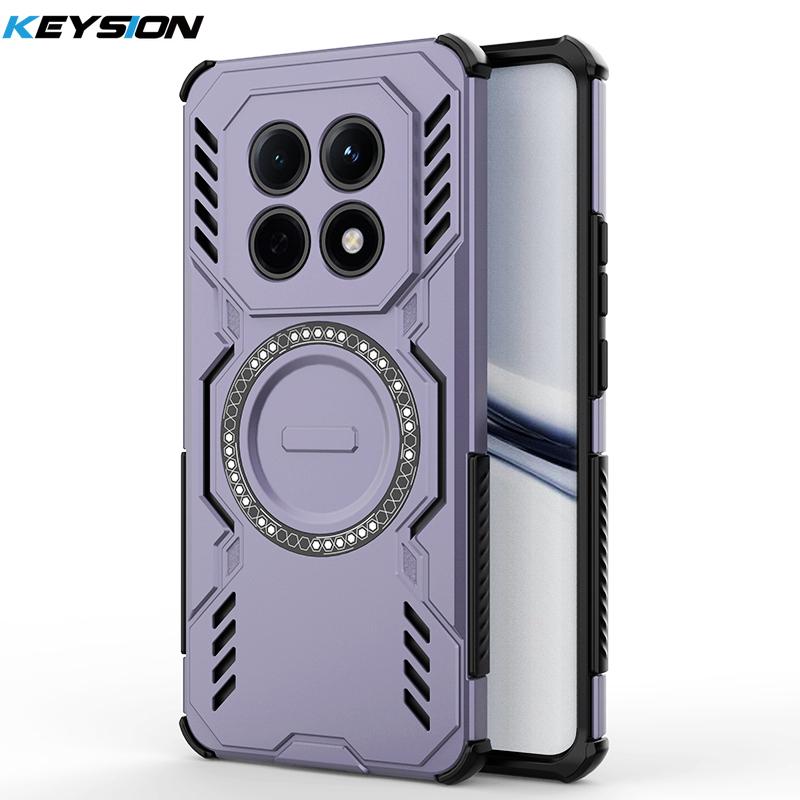 KEYSION Heat Dissipation Case for Redmi Note 15 5G 15 Pro 4G Magnetic Cooling Shockproof Phone Cover for Redmi Note 15 Pro+ 5G