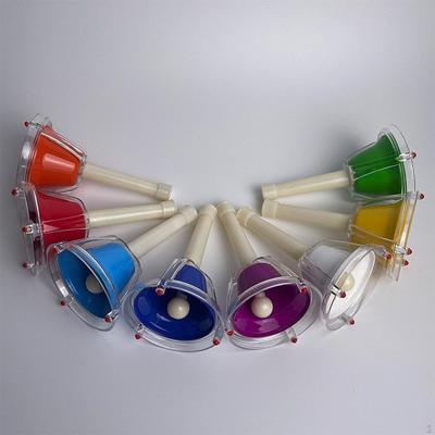 8Pcs Hand Glocken Musical Poortable Kinder Musik Spielzeug Percussion Bunte Handbells für