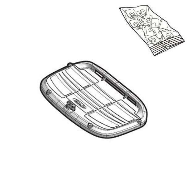 Arborescence Standaard Platine - Shad - SH40/42/45/46 - Grijs - Universeel - Vier Seizoenen